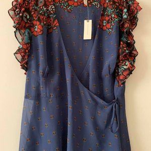 Meadow Rue Wrap Blouse NWT